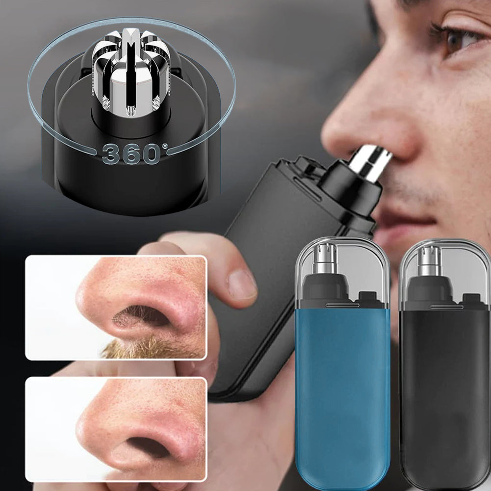 NIXORA™ Rechargeable Nose & Ear Hair Trimmer – Safe, Painless Precision Grooming