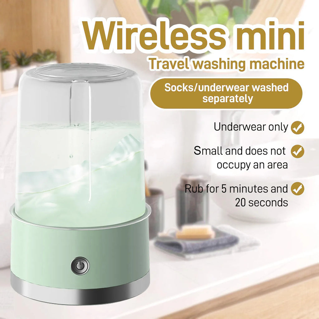 2L Portable Mini Washing Machine | USB Compact Washer for Travel & Small SpacesLaundry Appliances → Washing Machines ✅