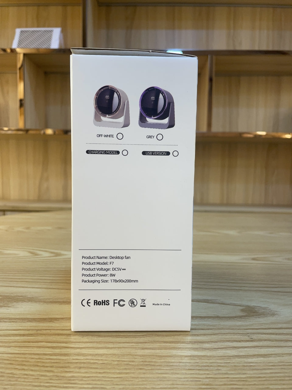 Air Circulation Mini Wireless Desk Fan | Rechargeable Bladeless Cooling Fan