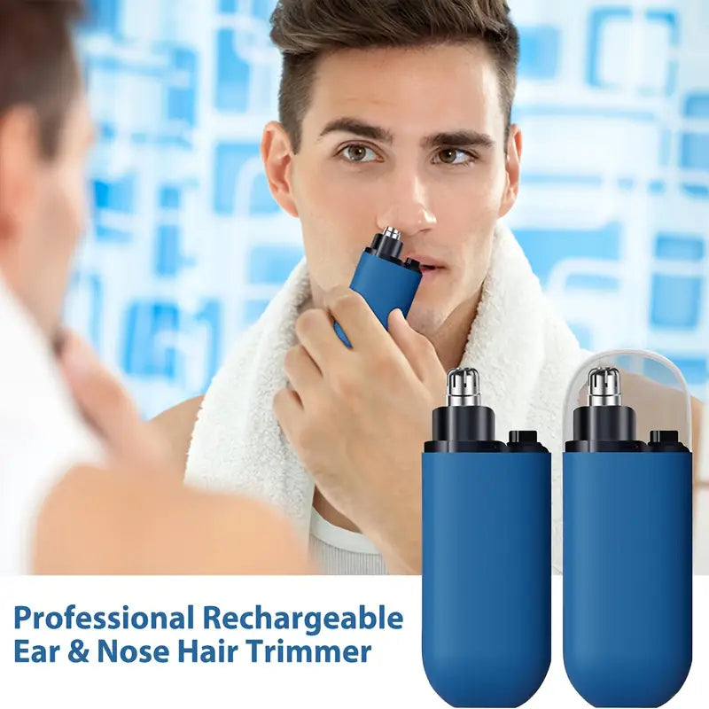 NIXORA™ Rechargeable Nose & Ear Hair Trimmer – Safe, Painless Precision Grooming