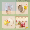 Rotating Vacuum Suction Wall Hook (Pack of 4) | Strong No-Drill Hooks