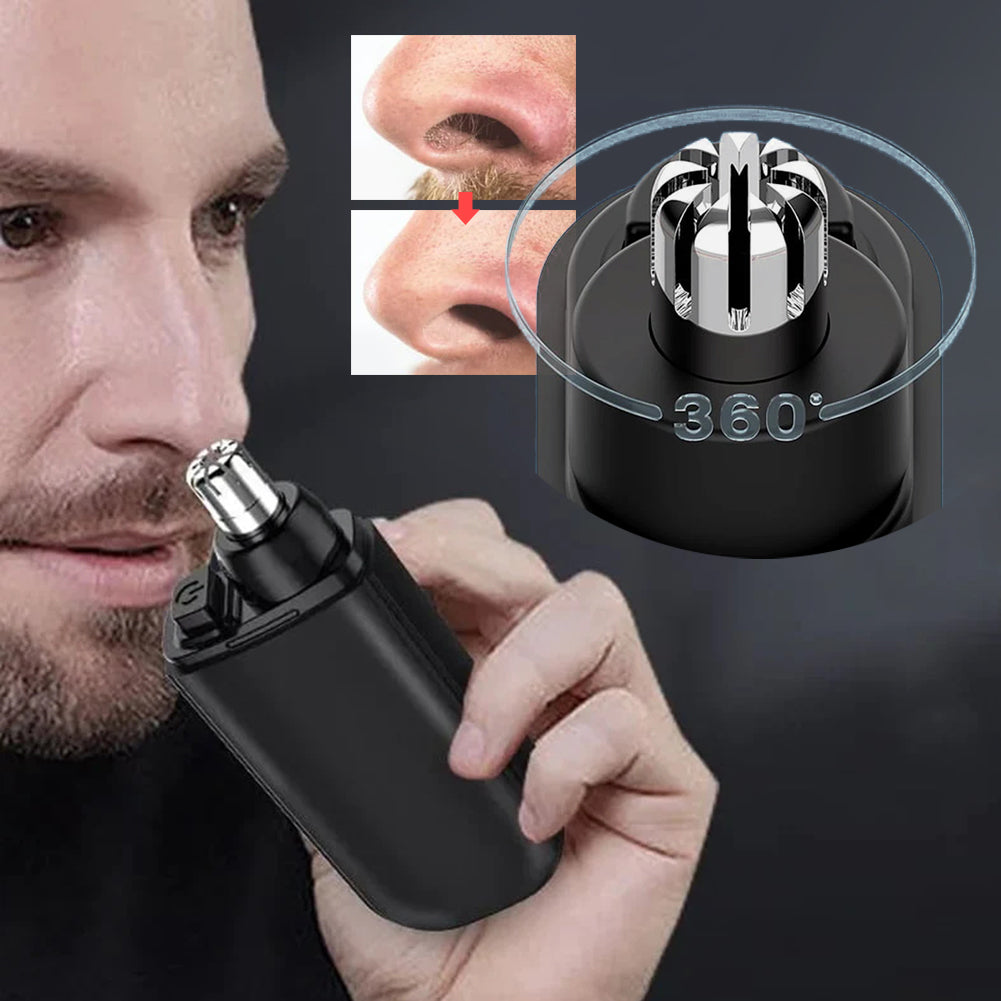 NIXORA™ Rechargeable Nose & Ear Hair Trimmer – Safe, Painless Precision Grooming