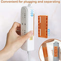 Adhesive Punch-Free Socket Holder (Pack of 2) | No-Drill Wall Mount Organizer