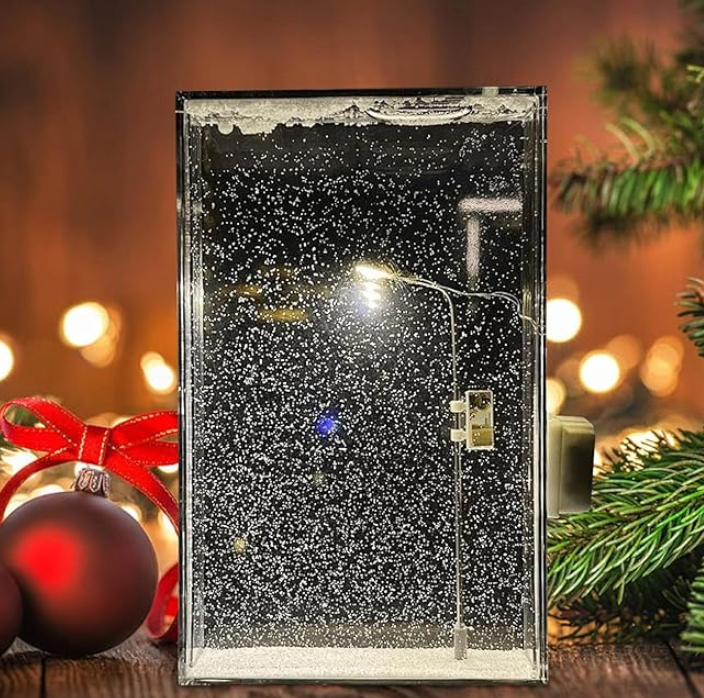 DIY Snowy Street LED Lamp | Cozy Window Decoration Night Light