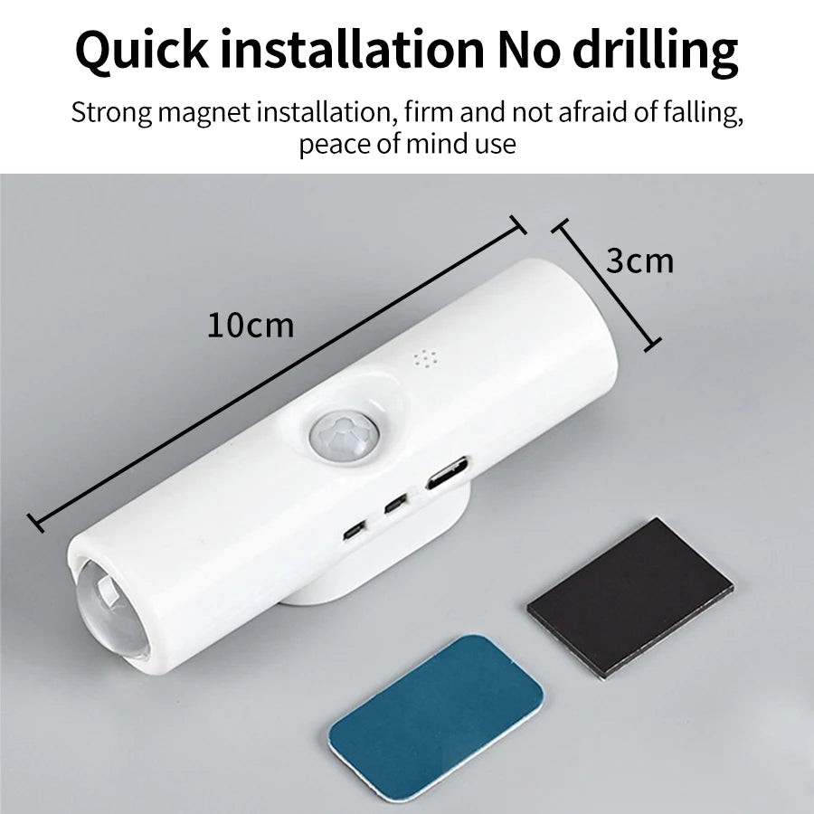 Motion Sensor Magnetic RGB LED Wall Light | USB Rechargeable Night Lamp