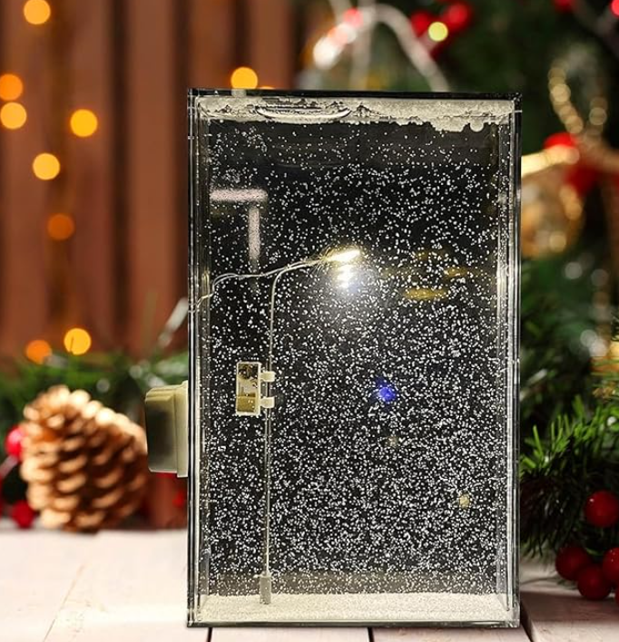 DIY Snowy Street LED Lamp | Cozy Window Decoration Night Light