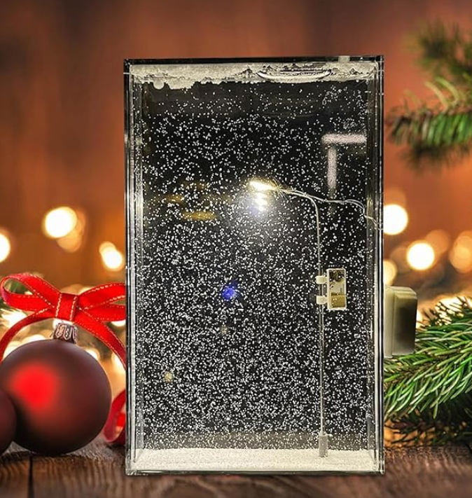 DIY Snowy Street LED Lamp | Cozy Window Decoration Night Light